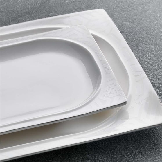Schafer 1S2407-01001-BYZ02 Glamor Prıvate Kare Yemek Takım-60 Prç-Beyaz