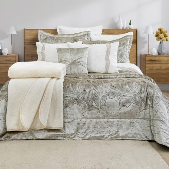 Schafer Home Leaf 11 Parça Çeyiz Seti Krem Çift Kişilik