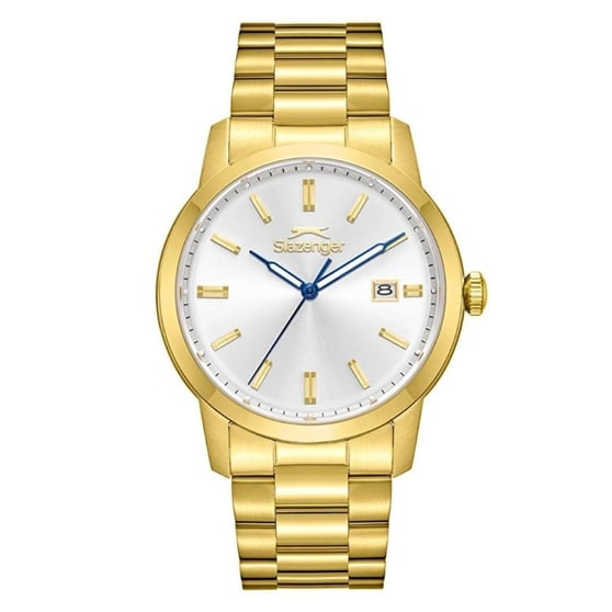 Slazenger SL.09.2495.1.05 Erkek Kol Saati Altın Çelik Kordon 42 mm
