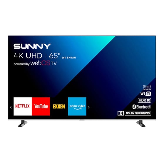 SUNNY 65’’ Frameless 4K webOS Smart TV SN65FLEDJ240
