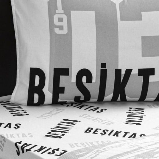 Taç Beşiktaş Lisanslı %100 Pamuk Tek Kişilik Pike Takımı 160x230 cm