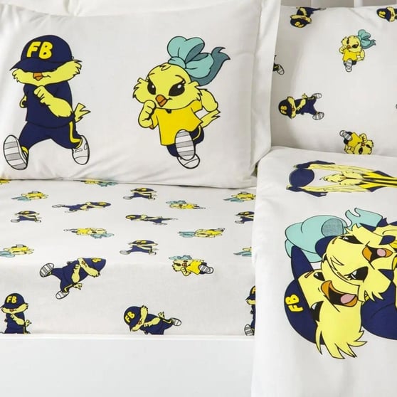 Taç Lisanslı Fenerbahçe Strip Baby Bebek Nevresim Takımı 100x150 Pamuk