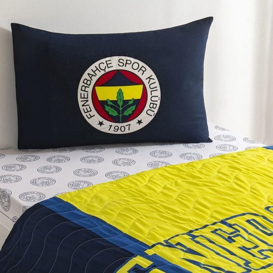 Taç Lisanslı Fenerbahçe Tek Kişilik Nevresim Takımı 160x220 cm