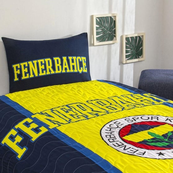Taç Lisanslı Fenerbahçe Tek Kişilik Nevresim Takımı 160x220 cm