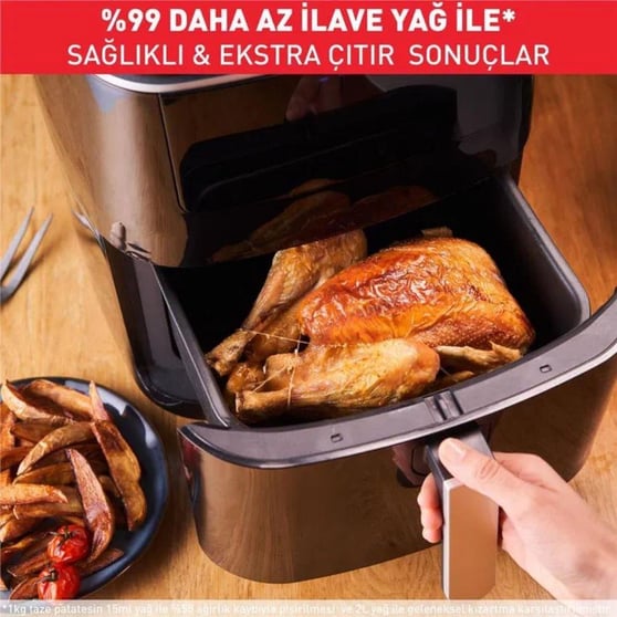 Tefal Easy Fry Grill & Steam+ 6.5 L 1700W 3ü 1 Arada Az Yağlı Fritöz