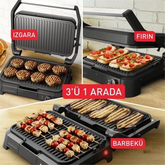 Tefal SuperGrill 3in1 XL Izgara ve Tost Makinesi 2200 W