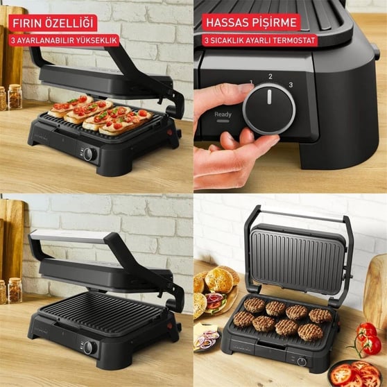 Tefal SuperGrill 3in1 XL Izgara ve Tost Makinesi 2200 W