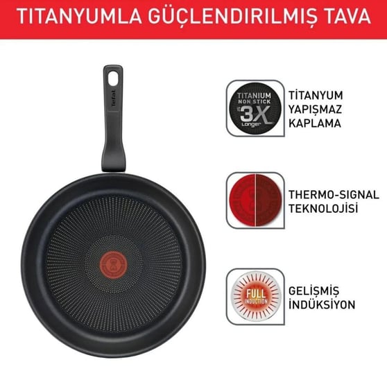 Tefal Tit 3X  Titanium Force Tava 28 cm (2100134006)