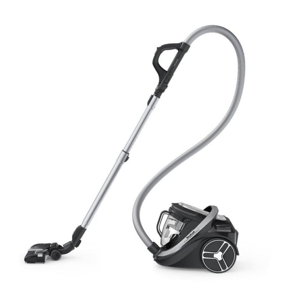 Tefal TW7976EA Silence Force Cyclonic Effitech Animal 500 W Toz Torbasız Elektrikli Süpürge Siyah Gri