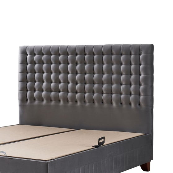 Wooly 160x200 Gri Yatak Başlığı Modern Şık Tasarım