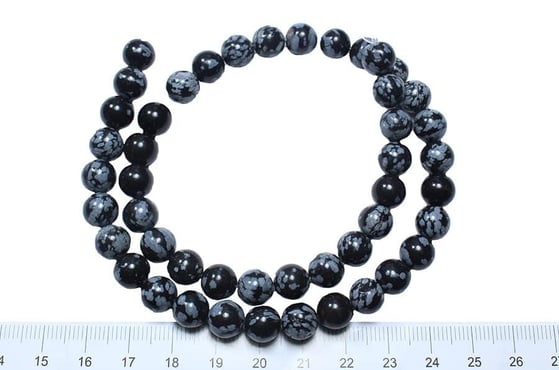 Obsidyen Taşı Doğal Taş Dizisi 8 mm