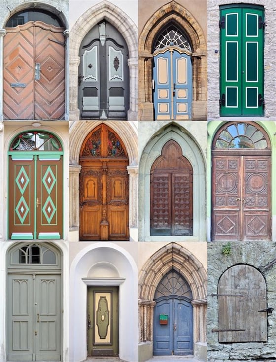 12 Kapı - Kanvas Tablo