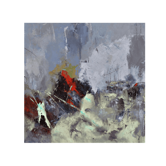Abstract Messy Yağlı Boya Dokulu TabloYağlı Boya Dokulu Soyut TablolarTablolife