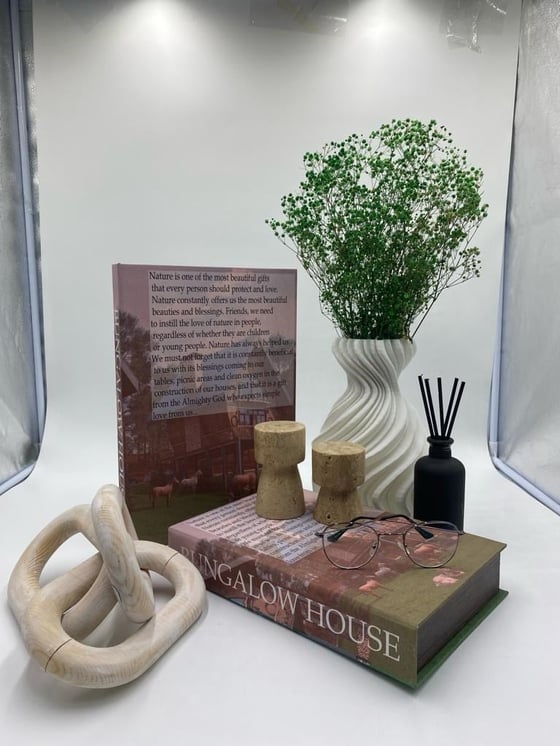 Bungalow House Dekoratif Kitap KutuDekoratif Kitap KutularTablolife