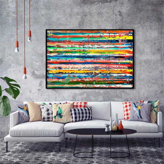 Colors - Yağlı Boya Dokulu TabloYağlı Boya Dokulu Soyut TablolarTablolife.com