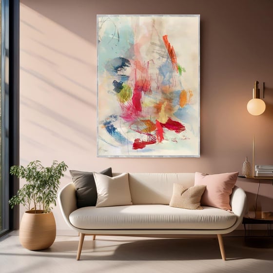 Dance Of Colors Yağlı Boya Dokulu TabloYağlı Boya Dokulu Soyut TablolarTablolife