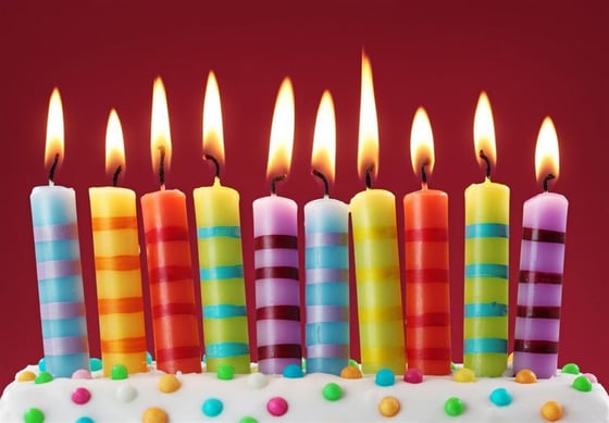 Doğum Günü Mumları - Kanvas Tablo