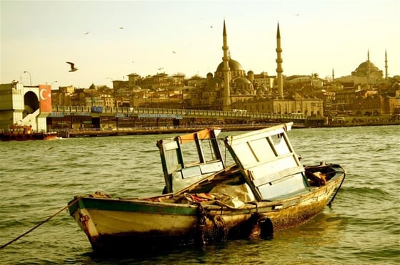 Eski Kayık - Kanvas Tablo