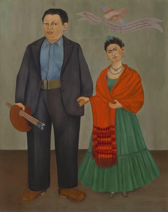 Frida ve Diego Rivera Kanvas TabloÜnlü Ressamların TablolarıTablolife