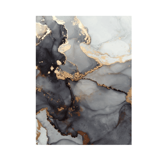 Gray Gold Blurred Yağlı Boya Dokulu TabloYağlı Boya Dokulu Soyut TablolarTablolife