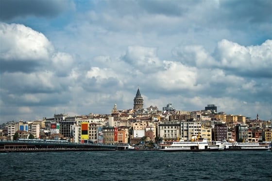 Haliç ve Galata - Kanvas Tablo