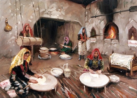 Köy Evi - Kanvas Tablo