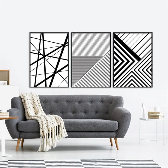 Lines Çerçeveli Poster SetiPosterlerTablolife.com