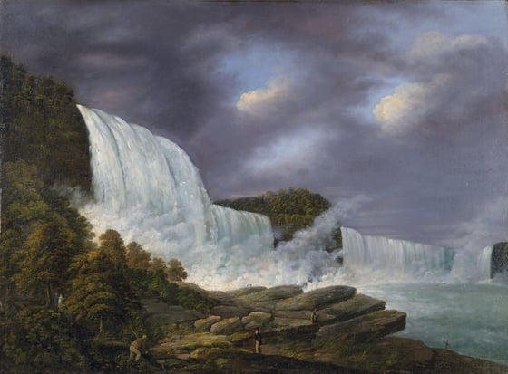 Louisa Davis Minot Niagara Şelalesi Kanvas TabloManzaraTablolife