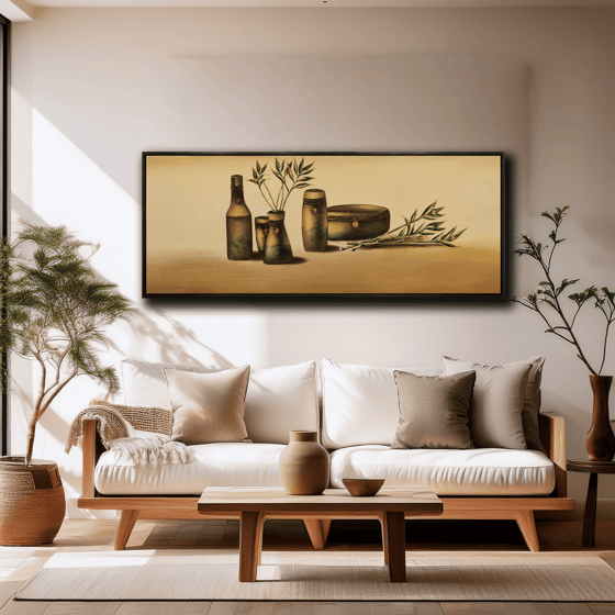 Objeler 2 Handmade Tamamı Yağlı Boya TabloYağlı Boya Dokulu Çiçek TablolarıTablolife