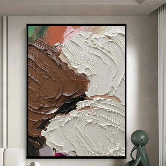 Pastel Dalga 3D Yağlı Boya Tablo3D Yoğun Yağlı Boya TablolarTablolife