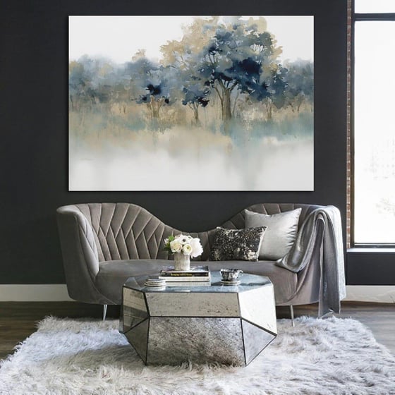 Watercolor Tree Yağlı Boya Dokulu TabloYağlı Boya Dokulu Soyut TablolarTablolife