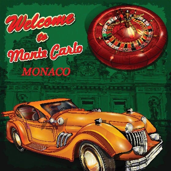 Welcome To Monte Carlo - Kanvas Tablo