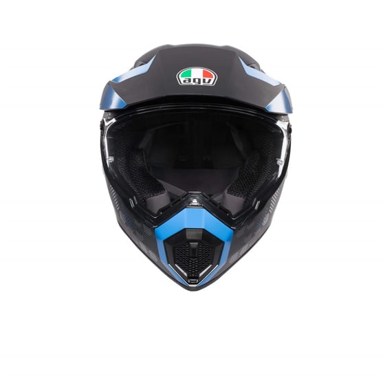 Agv AX9 Multi Antartica Matt Black/Cyan Kapalı Kask