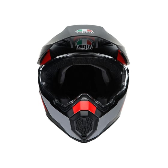 Agv Ax9 Multi Refractive Adv Corbon Red Kapalı Kask 