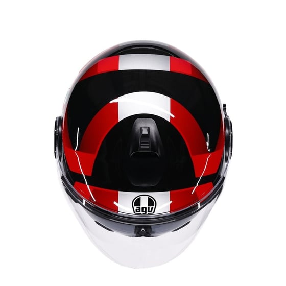 Agv Eteres Camogli Black Red Purple Açık Kask