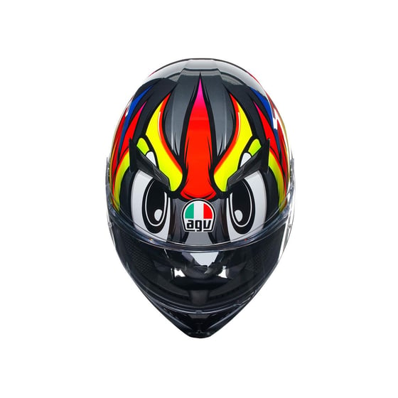 Agv K3 Birdy 2.0 Grey Yellow Red Kapalı Kask