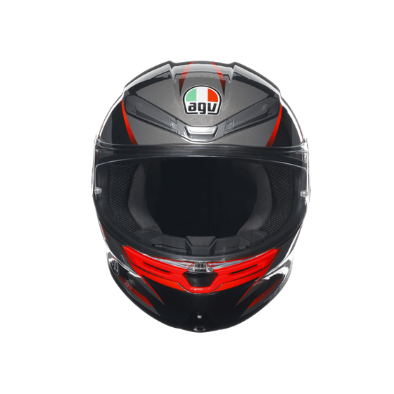 Agv K6S Mplk Slashcut Blk Grey Red Kapalı Kask