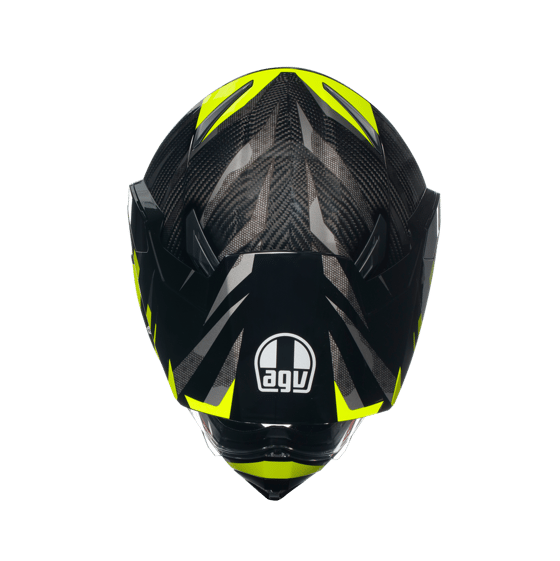 Agv AX9 Steppa Carbon Grey Yellow Kapalı Kask