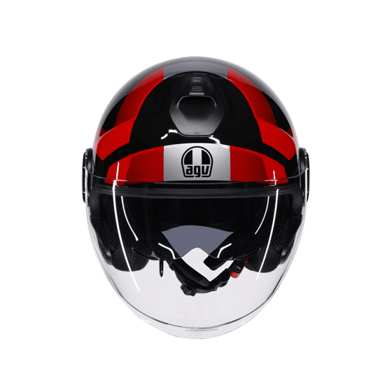 Agv Eteres Camogli Black Red Purple Açık Kask