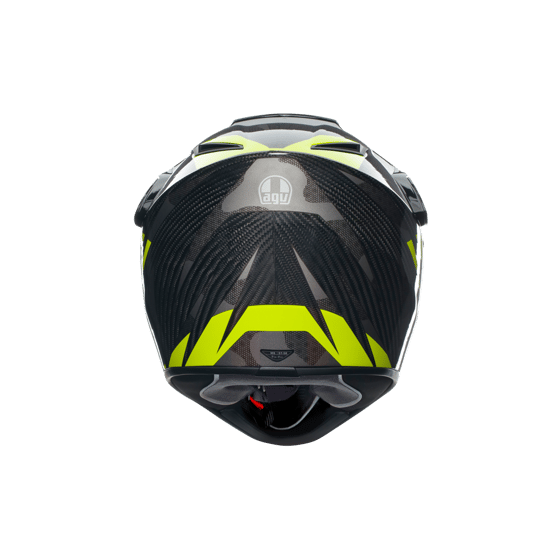 Agv AX9 Multi Steppa Carbon Grey Yellow Fluo Kapalı Kask