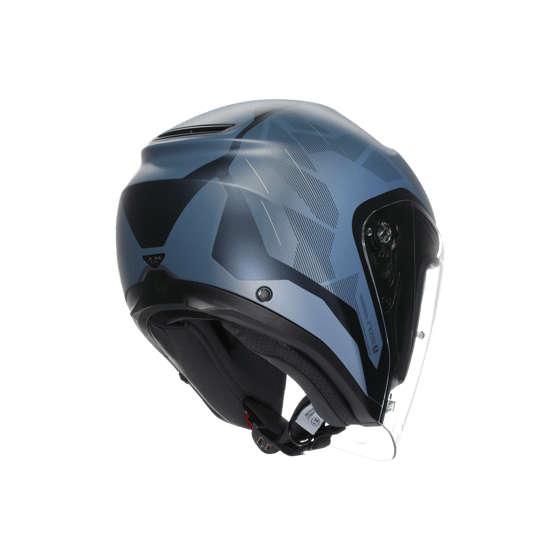 Agv İrides Trieste Matt Blue Grey Açık Kask