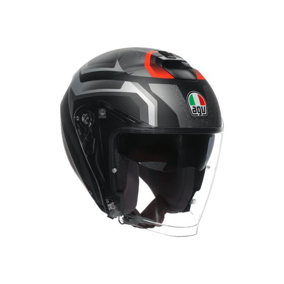 Agv İrides Zurigo Matt Black Grey Açık Kask