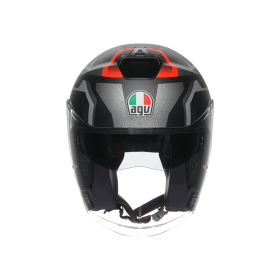 Agv İrides Zurigo Matt Black Grey Açık Kask