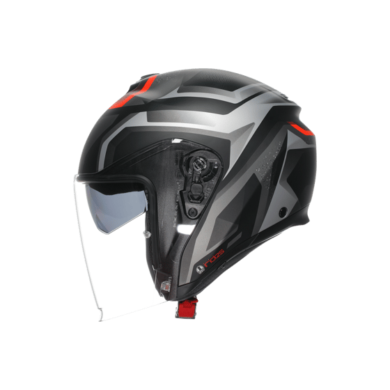 Agv İrides Zurigo Matt Black Grey Açık Kask