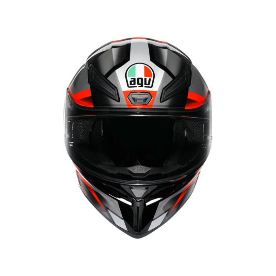 Agv K1 S Fastlap Black Grey Red Kapalı Kask