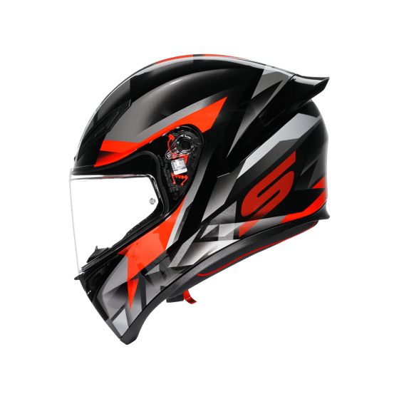 Agv K1 S Fastlap Black Grey Red Kapalı Kask