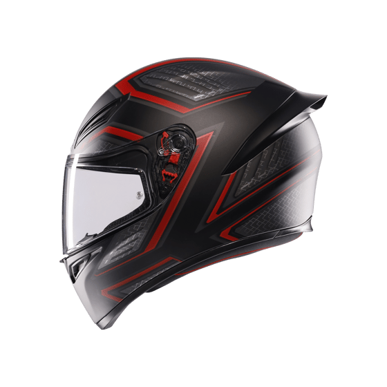 Agv K1 S Sling Matt Black Red Kapalı Kask
