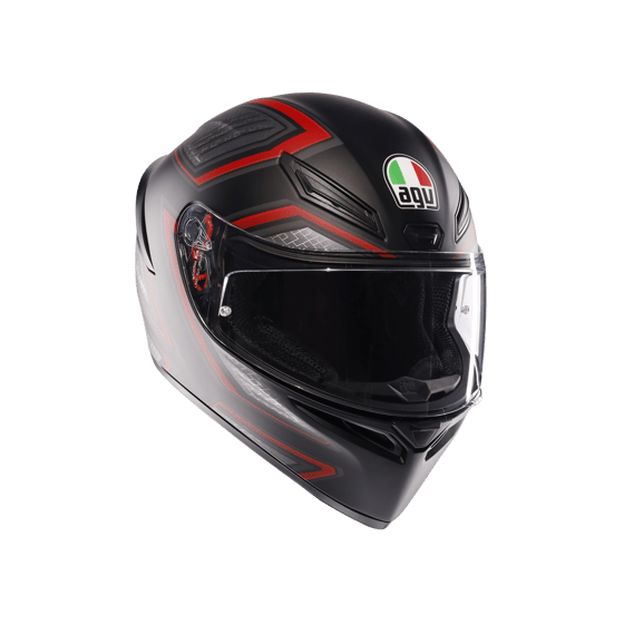 Agv K1 S Sling Matt Black Red Kapalı Kask