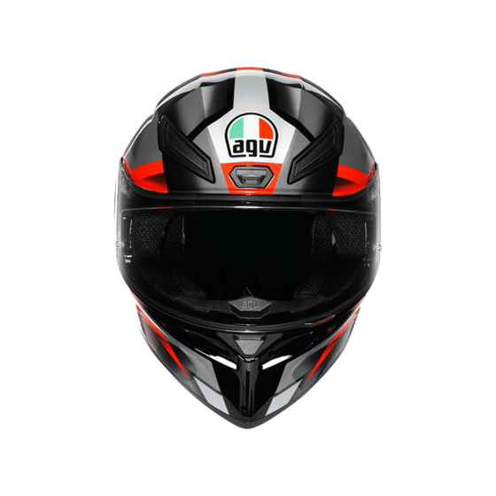 Agv K1 S Fastlap Black Grey Red Kapalı Kask