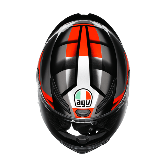 Agv K1 S Fastlap Black Grey Red Kapalı Kask